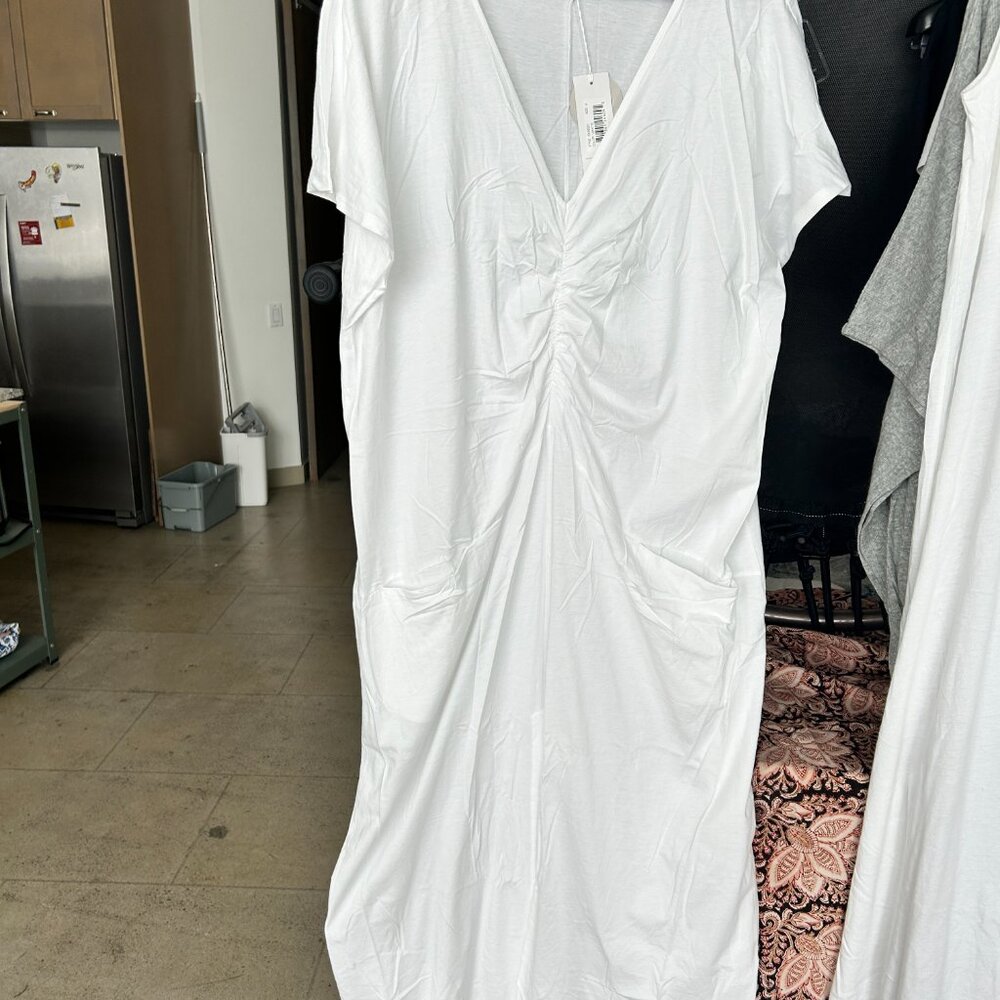 Cariana Caftan - white 100% organic pima cotton